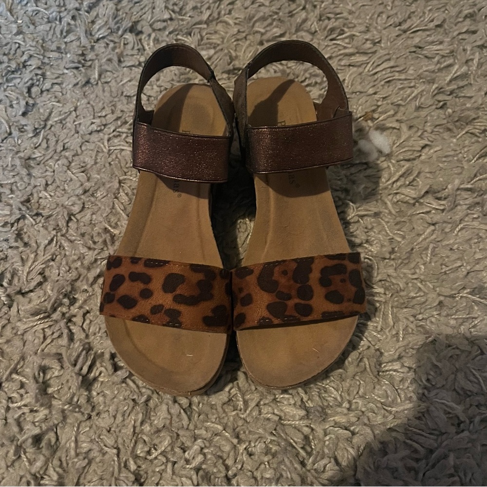 Leopard Wedges